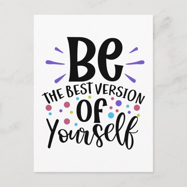 Lycka till med Hej Motivering Vykort (Framsida)