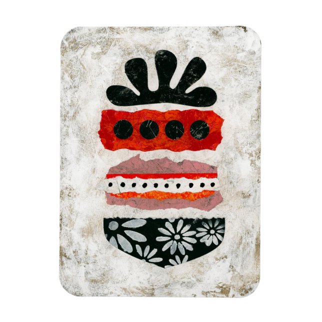 Lycka till med konsten för kylskåp och Abstrakt Magnet (Vertikal)