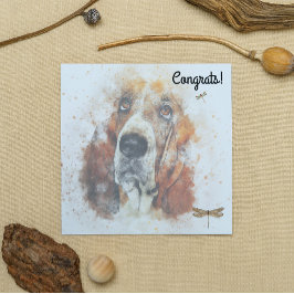 Lycka till med nytt husdjur Hundkort Kort