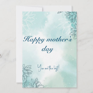 Lycka till mors dag gratulationskort julkort