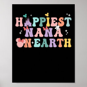 Lycka till Nana på jorden Groovy Mamma Mors dag 1 Poster