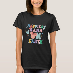 Lycka till Nana på jorden Groovy Mamma Mors dag T Shirt