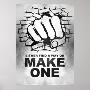 Lycka till Offert kan antingen hitta ett sätt elle Poster