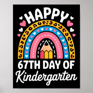 Lycka till på 67:e dagen i förskolan 67 Meme 6 7 R Poster