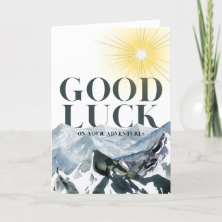 Lycka till på Äventyr-kortet Tack Kort