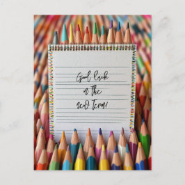 Lycka till på din nya skoltid vykort