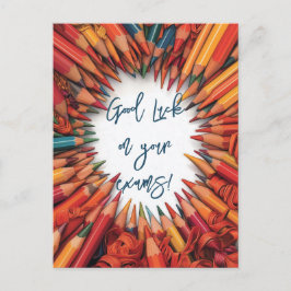 Lycka till på dina skolprov vykort