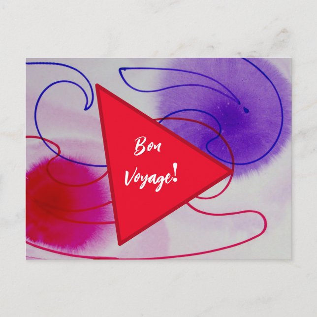 Lycka till på resan vykort (Framsida)