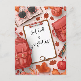 Lycka till på skolstudierna vykort