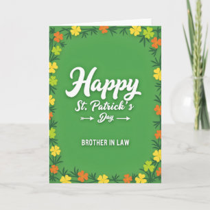 Lycka till på St. Patricks dag bror kort