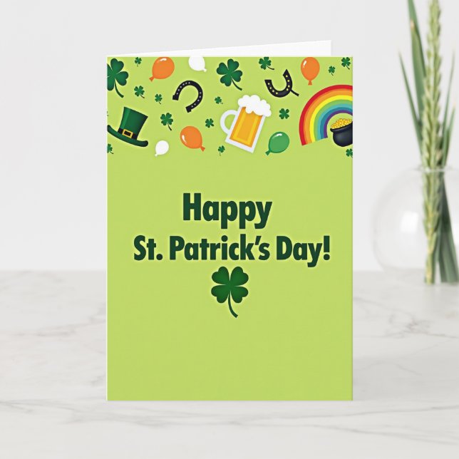 Lycka till på St. Patricks dag-kort Kort (Framsida)