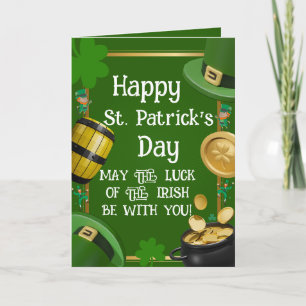 Lycka till på St. Patrick's Day - Irländskt välsig Kort