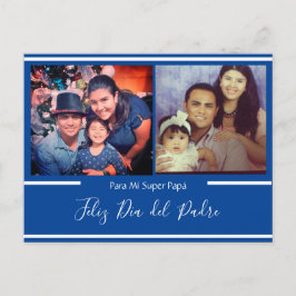 Lycka till pappadagen Super Pappa Swedish Vykort