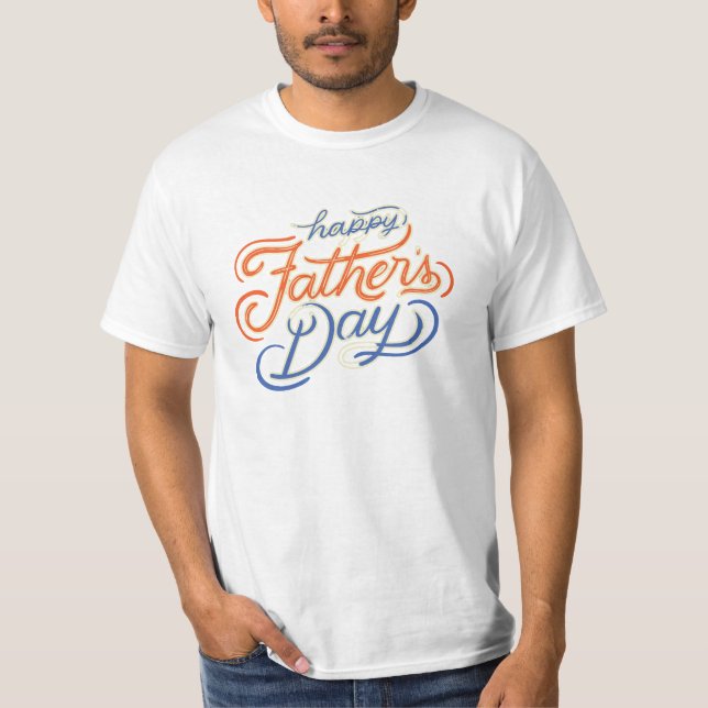 lycka till pappas dag present t shirt (Framsida)