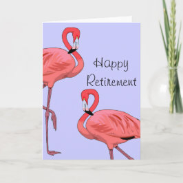Lycka Till Pension Flamingos i Vintage Stil Kort