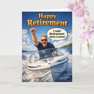 Lycka till pensionen, jag går i pension här. Jag k Kort