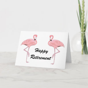Lycka Till Pensionen Klassiska Flamingos Kort