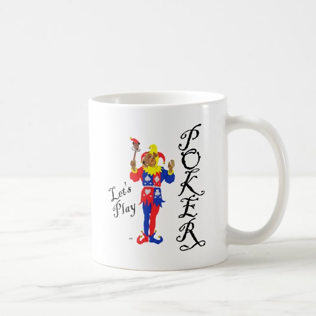 Lycka till Poker Terrier Kaffemugg (Höger)