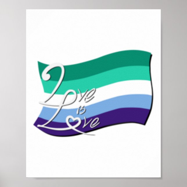 Lycka till Pride! Hbtq-flagga extra stor  Poster (Framsidan)