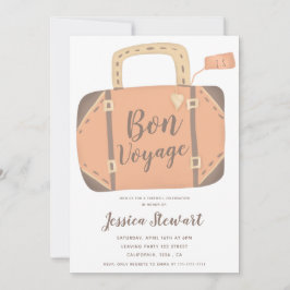 Lycka till resväskans roliga avskedsfest inbjudningar