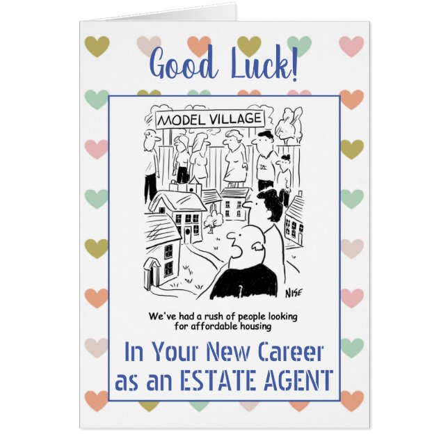 Lycka till som Gods Agent Hälsningskort (Framsidan)