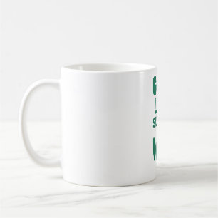Lycka till som tiger min fru - fet notering kaffemugg