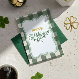 Lycka till St Patrick’s Day Irländskt gratulations Julkort