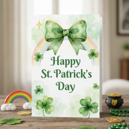 Lycka till St Patrick’s Day Irländskt gratulations Julkort