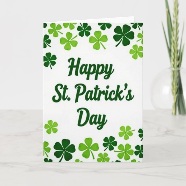 Lycka till St Patricks dag-kort Kort (Framsida)