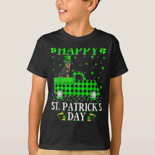 Lycka Till St Patricks Dag Och Shamrock T Tröja_1  Shirt (Framsida)