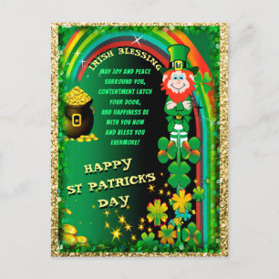 Lycka till St. Patricks dag vykort