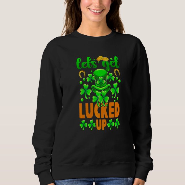 Lycka till St Patricks Day Drick  3 T Shirt (Framsida)