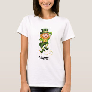 Lycka till St Patrick's Day Grön Gnome T-Shirt