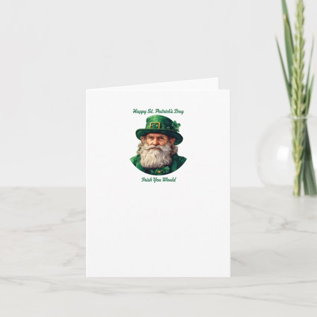 Lycka till St. Patrick's Day...irländska Du Skulle Kort (Framsida)