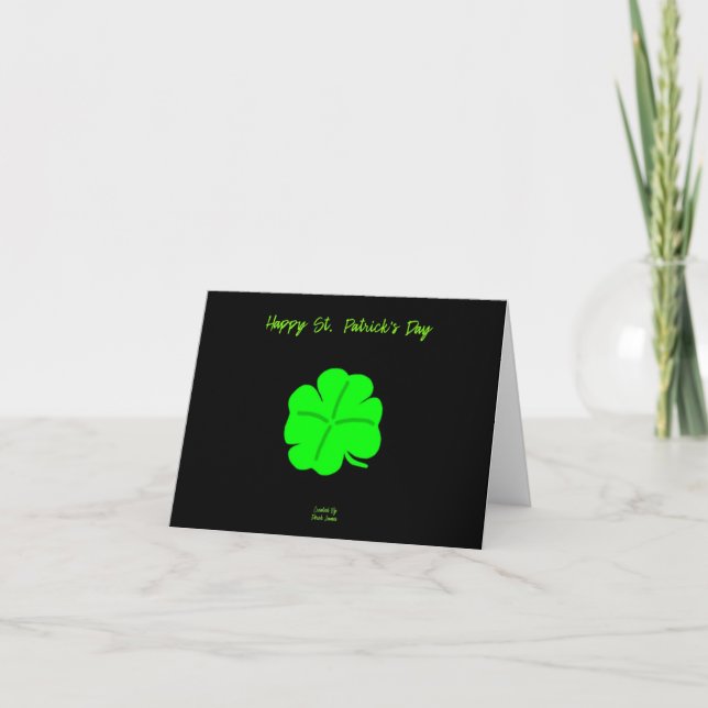 Lycka till St.  Patrick's Day Liten Välkomstkort Kort (Framsida)