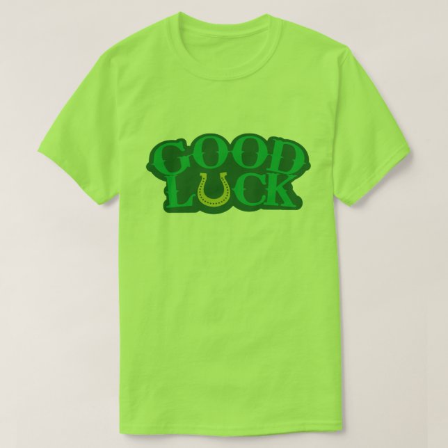 Lycka till St Patrick's Day T Shirt (Design framsida)