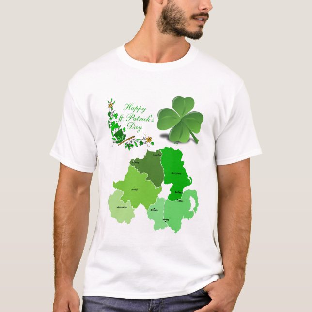 Lycka till St. Patrick's Day T-Shirt (Framsida)