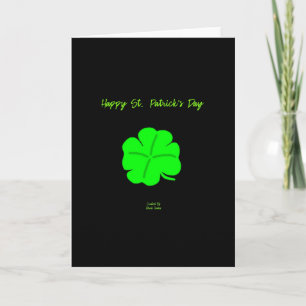 Lycka till St. Patrick's Day Vertikal Välkomstkort Kort