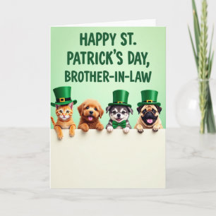 Lycka till svåger St. Patrick's Day-kort Kort