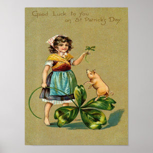 Lycka till till dig på St. Patrick's Day Poster