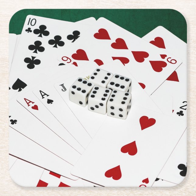 Lycka till till dig underlägg papper kvadrat (Framsidan)