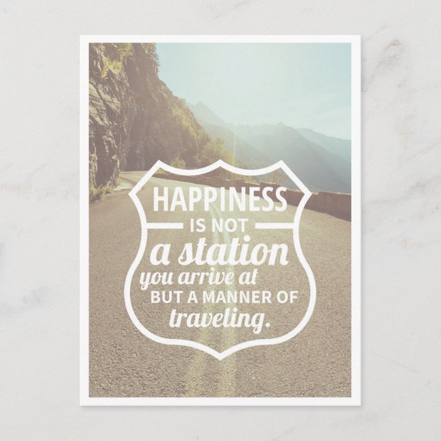 Lycka till Uppmuntra framgång Livstips CitatArt Vykort (Framsida)