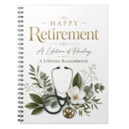 Lycka Till Vid Pension Doktor Anteckningsbok