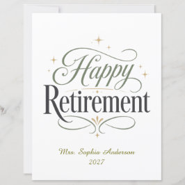 Lycka Till Vid Pensionen Personligt Namn