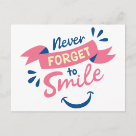 Lycka till vid Smiles Hej, tänka på dig Vykort