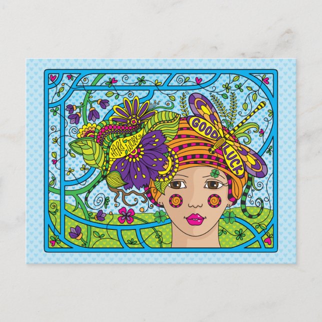 Lycka till_ vykort (Framsida)