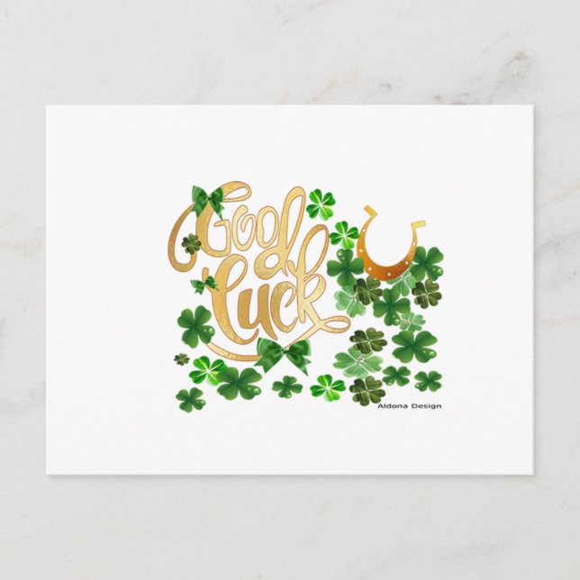 Lycka till vykort (Framsida)