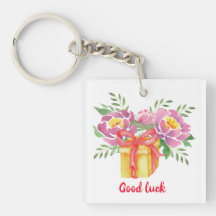 Lycka till Watercolor peonies Cute