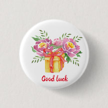 Lycka till Watercolor peonies Cute