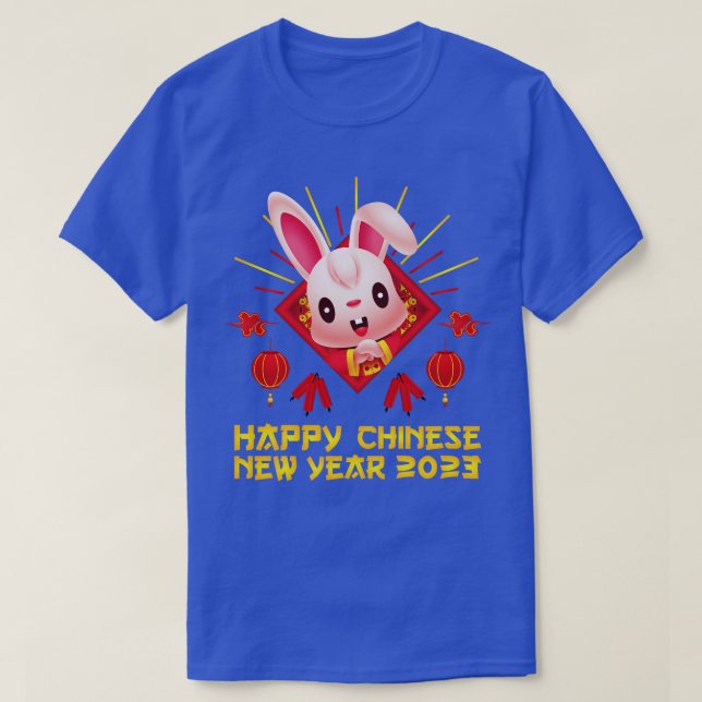 Lycka till Zodiac Lycklig kinesiska nyåret för reg T Shirt (Design framsida)